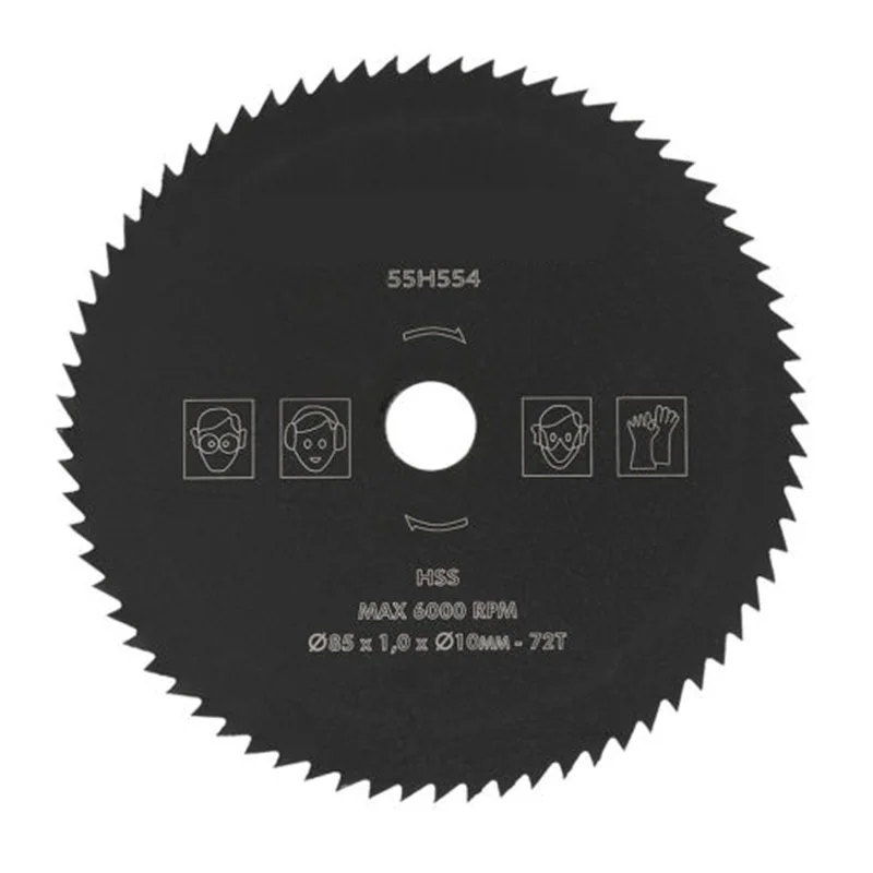 

72 Teeth 85mm*10mm HSS Circular Saw Blade Discs Wheel For Cutting Wood Metal Cut