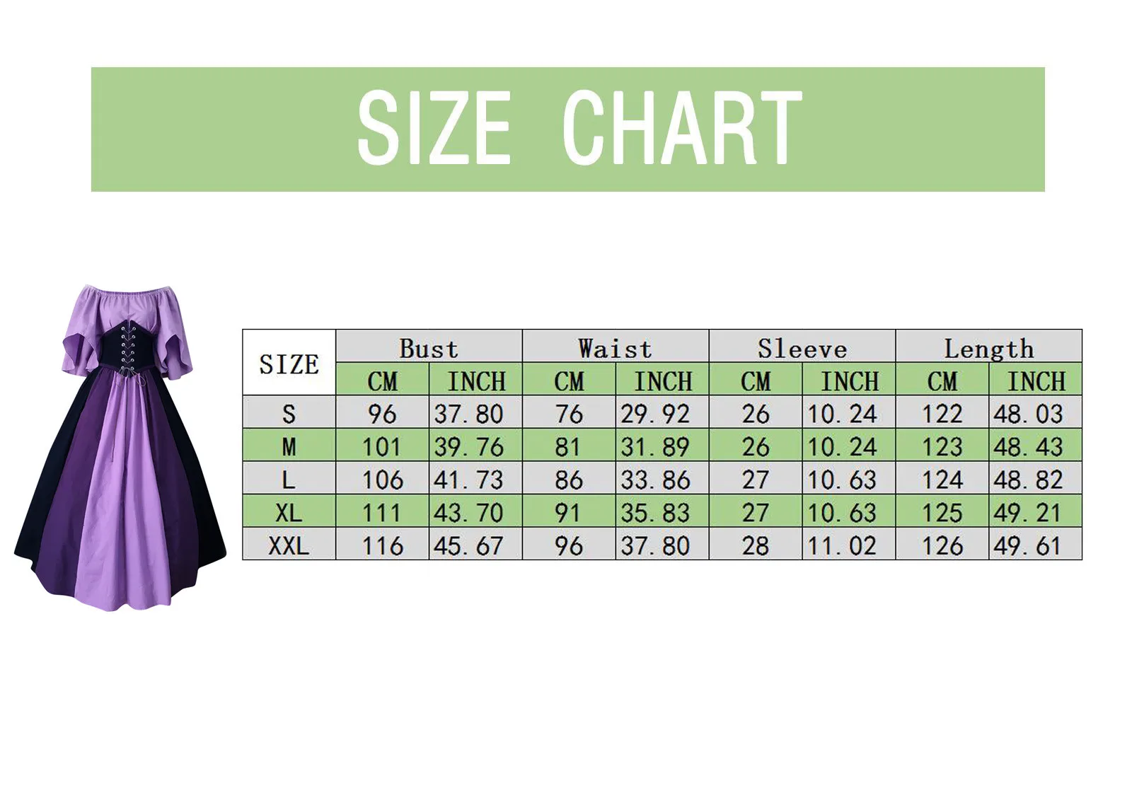 Женское платье макси в стиле ретро готическое длинное Средневековья эпохи