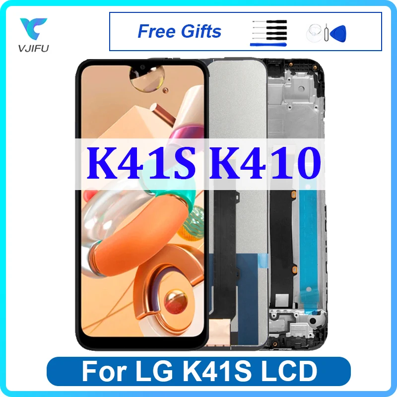 Оригинальный ЖК-дисплей 6,55 дюйма для LG K41S K410, дисплей с сенсорным экраном LMK410EMW, дигитайзер в сборе, замена, ремонт телефона, 100% Протестировано