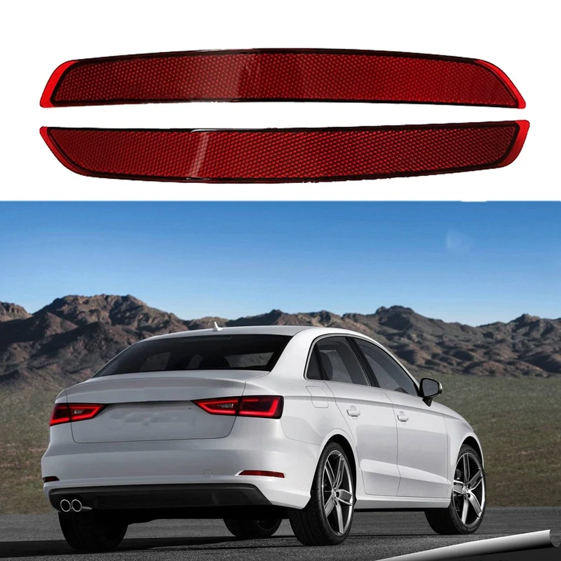 

Car Red Rear Bumper Light Reflector Tail Lamp Warning Light Fog Lamp For A3 8V 2014-2016 Sedan
