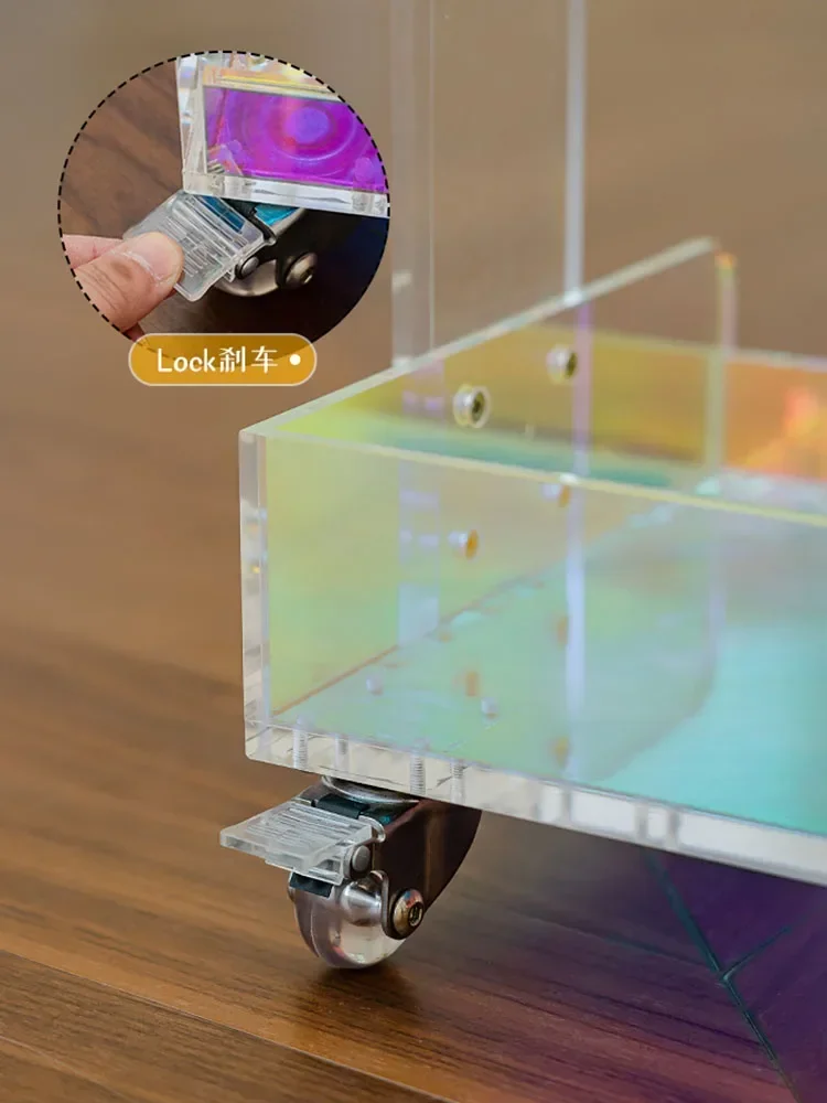 Роскошный акриловый кофейный столик для гостиной диван дизайнерская прозрачная