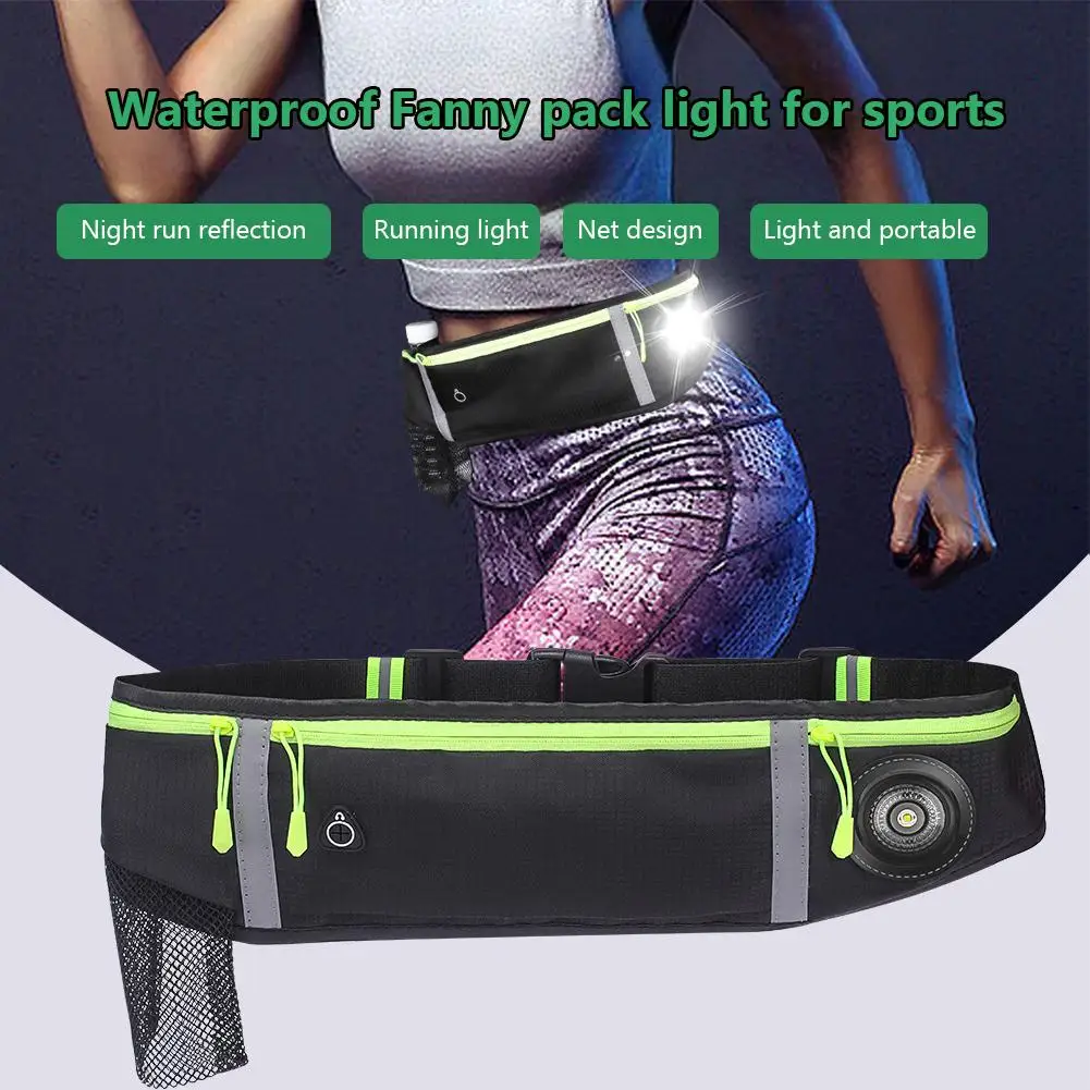 

Running Belt Fanny Pack With Light Runner Marathon Jogging Waist Pack Sport Workout Exercise Fitness For Men Women Jogger