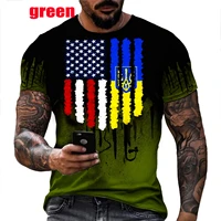 hot fashion ukraine flag 3d printing t shirt mens new harajuku tee summer casual personality loose clothes