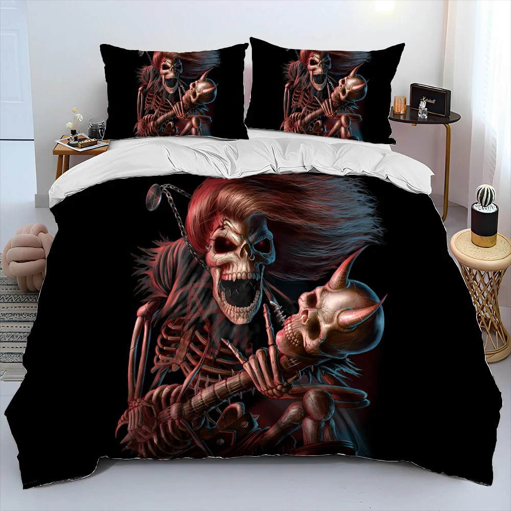 3PCS Single-sided Classical Guitar Printed Comforter BeddingSets Comfortable Bedspreads Duvet King Queen Bedding