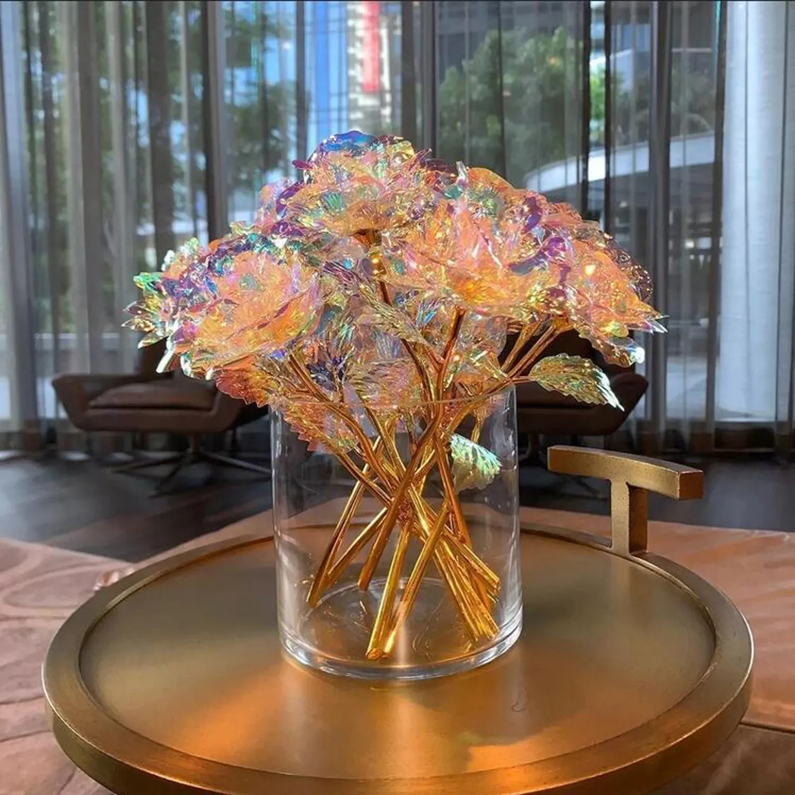 

Stunning Eternal Rose Colorful Galaxy Artificial Flowers Packaging Valentines Day Gift Home Wedding Party Decoration Christmas