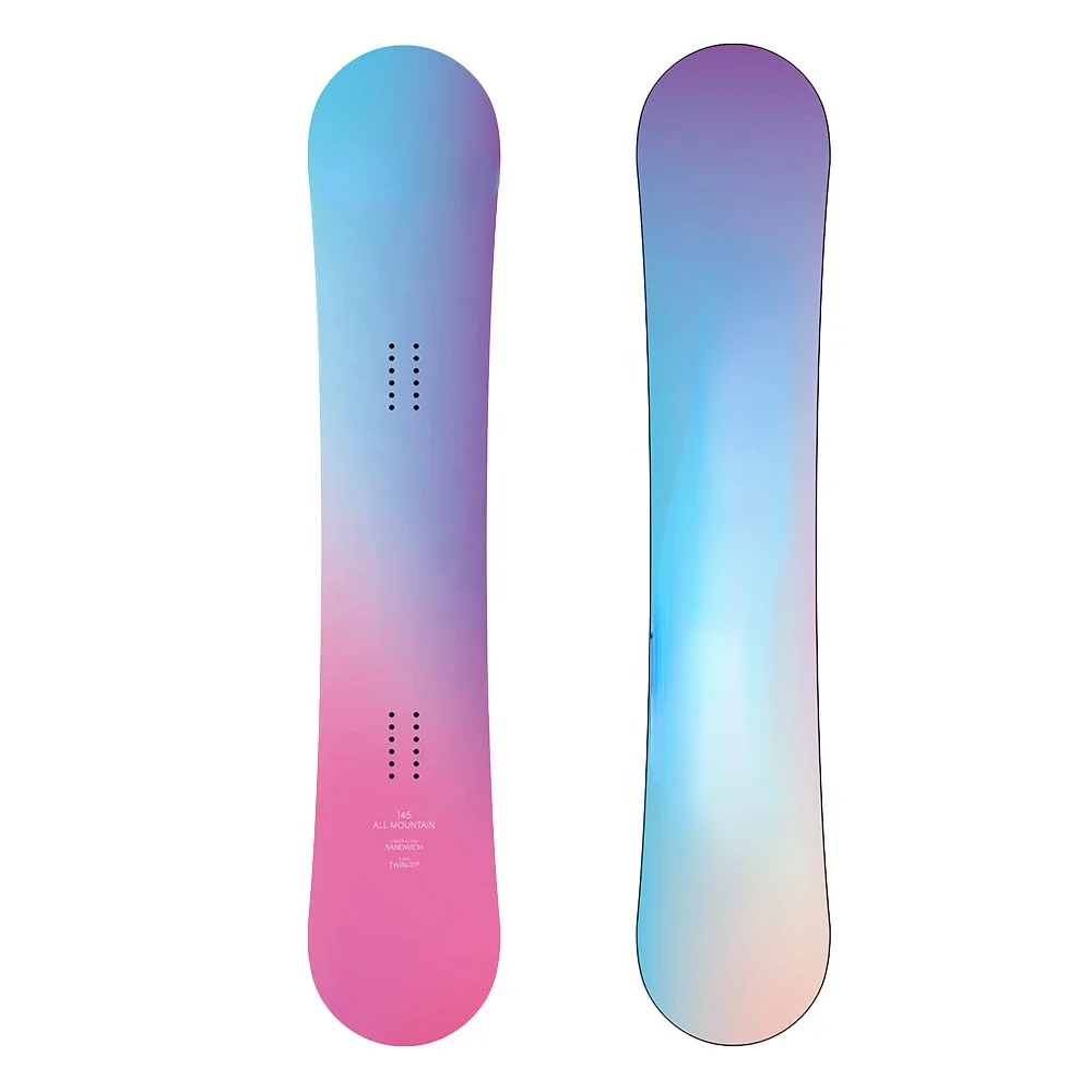 Зимние длинные спортивные нелетние цветные сноуборды из углеродного волокна для