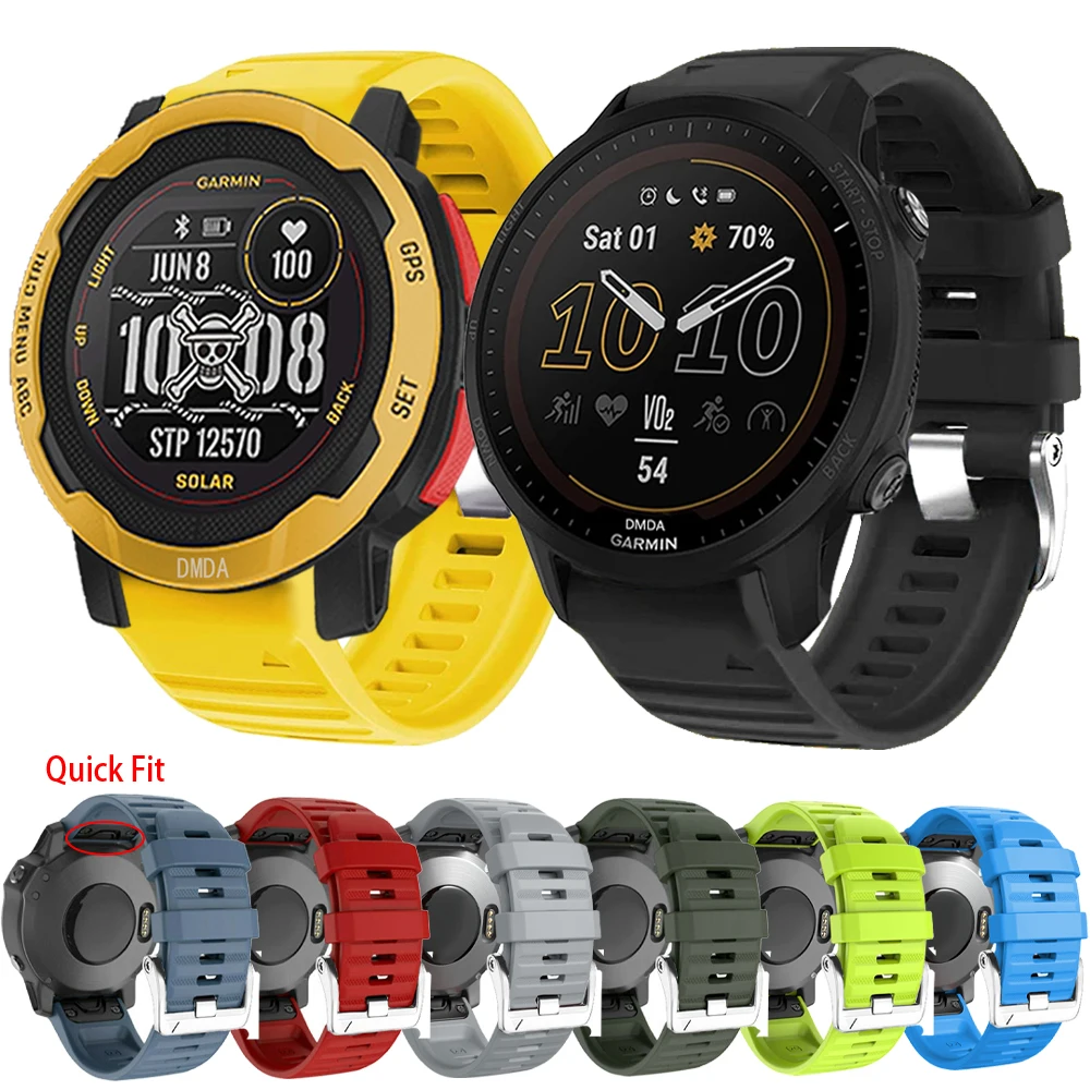 

Ремешок силиконовый для Garmin Forerunner 955 935 745 945 LTE S62 S60 / instinct 2 45 мм