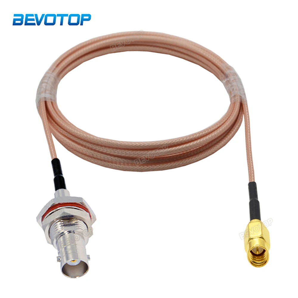 

BEVOTOP SMA Male Plug to Waterproof BNC Female Jack RG316 50 Ohm Pigtail RF Coax Extension Cable Coaxial Jumper Cord
