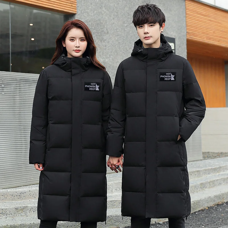 Men's Winter Thick Warm Waterproof Jacket Down Jacket Long 86% White Duck Down Hooded Jacket Men's Parka S-3XL Down Jacket