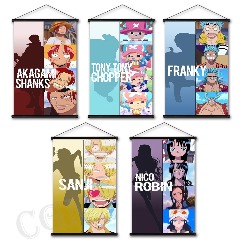 

One Piece Home Decor Canvas Painting Monkey D. Luffy Hanging Scrolls Classic Anime Nami Role Poster Picture Wall Artwork Prints