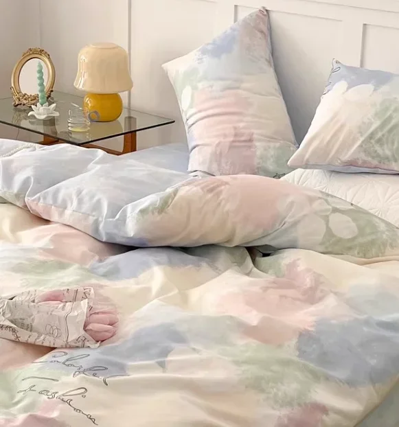 Набор из четырех предметов Heavenly Silk высококачественный чехол Cobre Leito