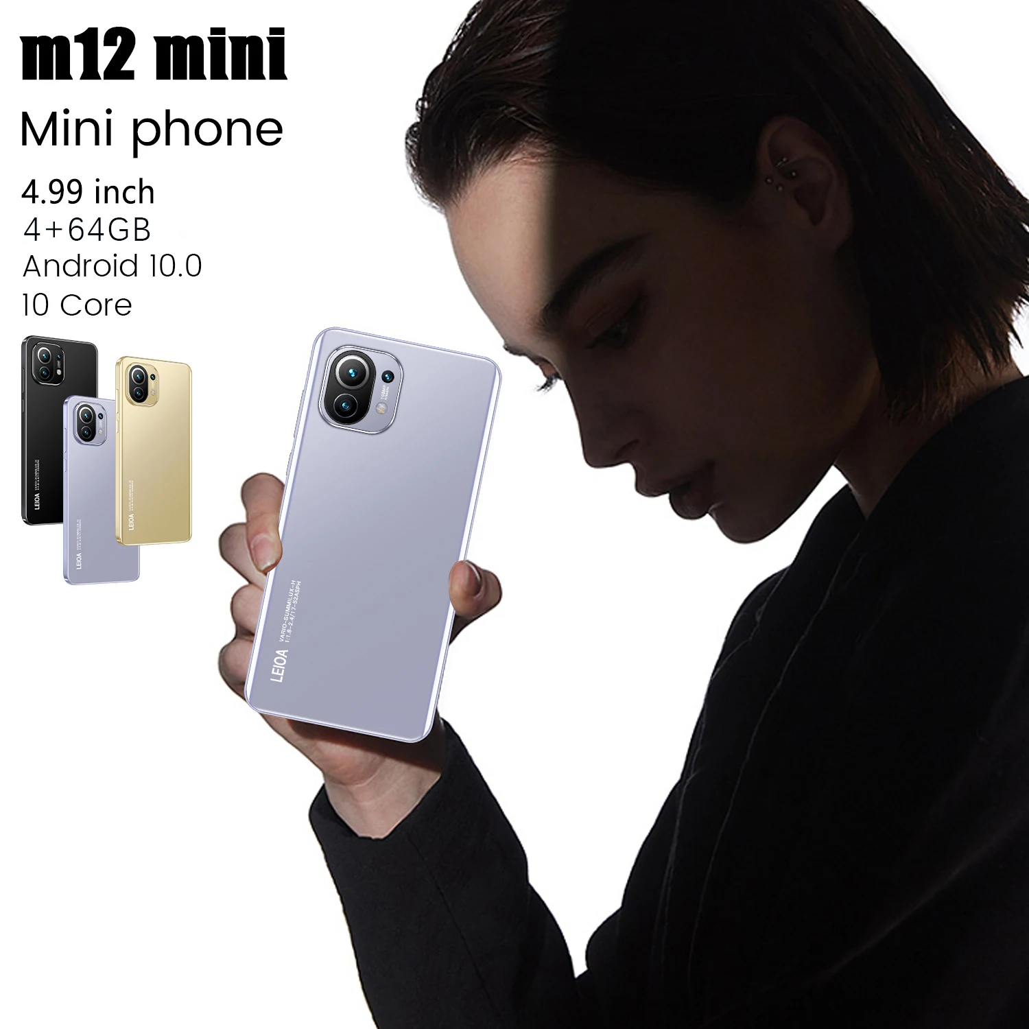 M12 Mini Смартфон экран 2022 дюйма 4 Гб ОЗУ 64 ПЗУ |