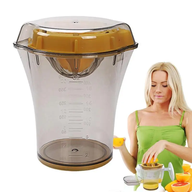 

Manual Citrus Juicer Robust Hand Juicer Reamer Rotation Press With Strainer Bowl 2 Pour Spout Fruit Squeezer Kitchen Accessories