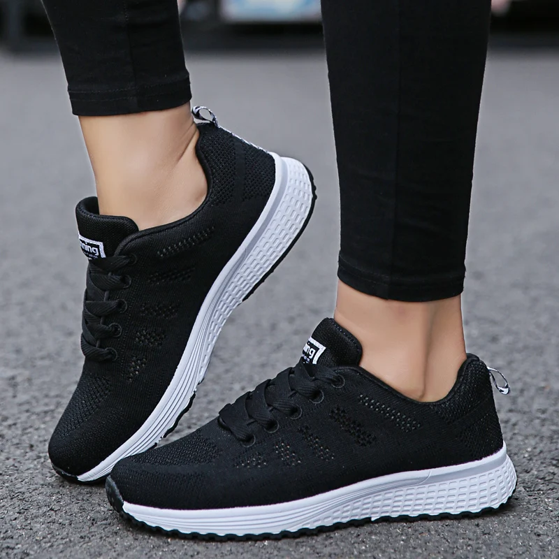 Fashion Womens Lightweight Breathable Running Sport Shoes Comfortable Mesh Sneakers