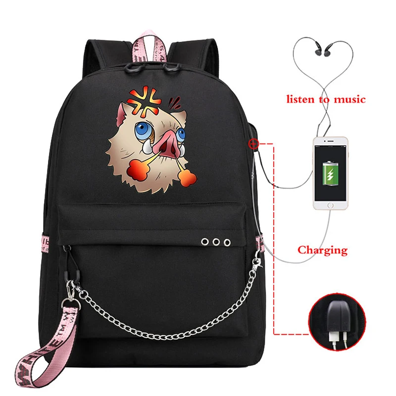 Demon Slayer аниме школьные сумки Canva Bag крутая горячая мода Sutdent Funnny Mangga дизайн рюкзаки