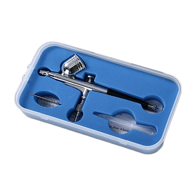 

Gravity Feed Trigger Type Dual Action Airbrush Pen Airflow Adjustable Spray Gun Air Brush