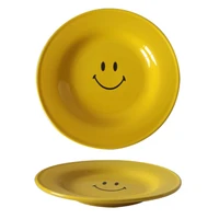 yellow nordic ceramic tableware set tableware set dishes soup bowl mug set modern style high end expression cute kitchen ceramic