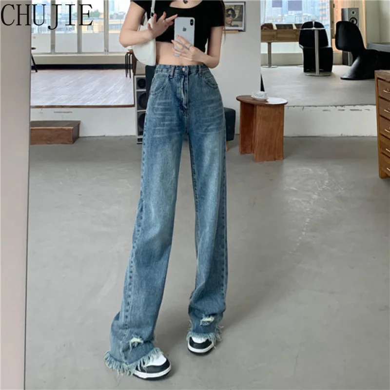 

2022 Casual Women Loose Vintage Female Pants Women Harajuku Baggy Jeans Womens Pants Fashion Funny Gothic Pants Summer Jeans