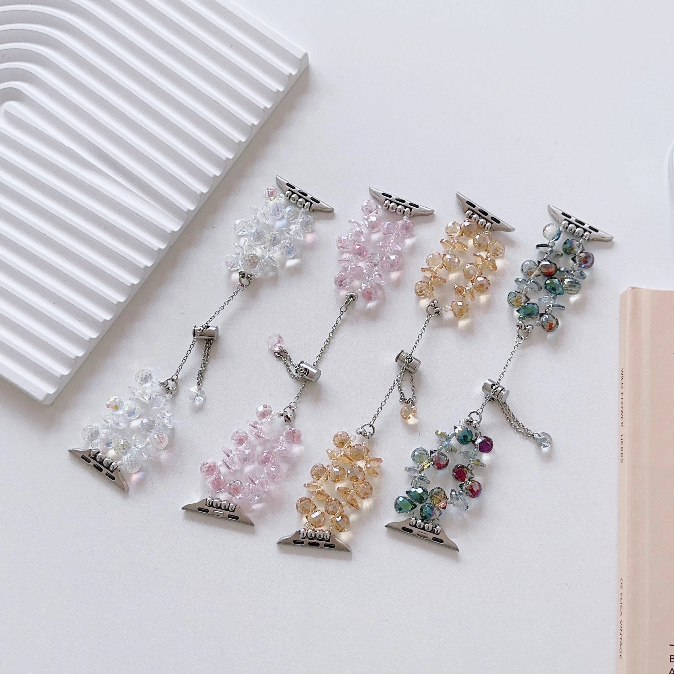 

Ремешок для женских часов, браслет с кристаллами для Apple Watch band 40 мм 44 мм 41 мм 45 мм 38 мм 42 мм, iWatch series 4 5 6 se 7 8 ultra 49 мм