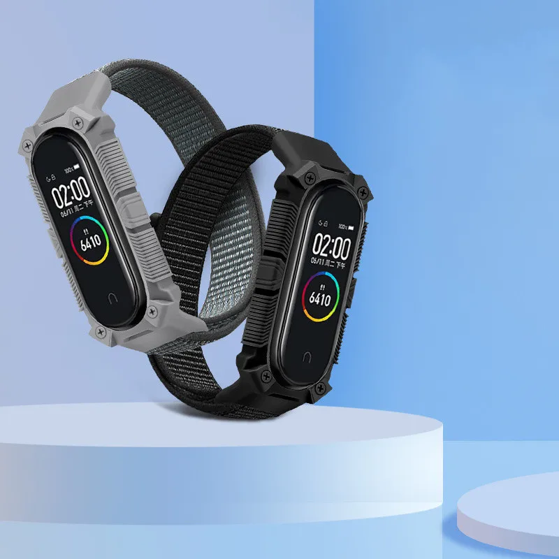 Браслет Для XiaoMi Band 6 спортивный нейлоновый ремешок Miband4 Miband 5 мужской и женский