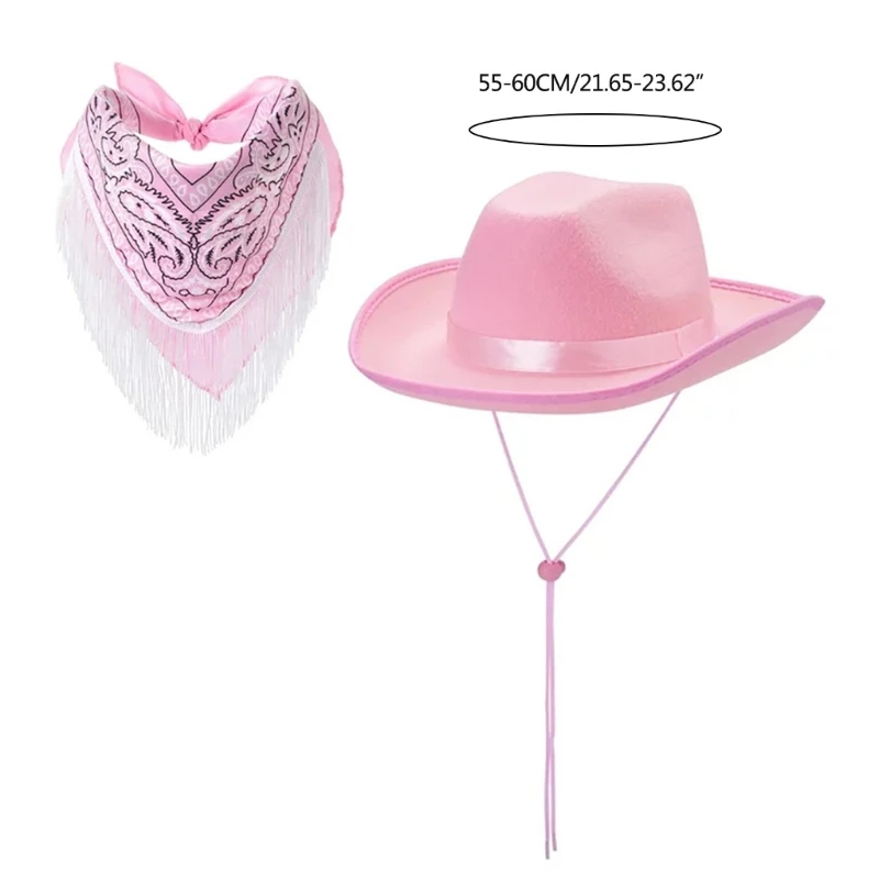 Ковбойская шляпа в стиле вестерн шарф для свадебного душа банданы девочек-ковбой