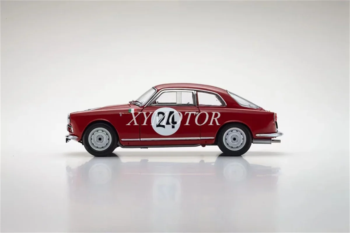 Модель автомобиля KYOSHO 1/18 для Alfa Romeo Giulietta SV 1958 Targa Florio #24 литые модели красные
