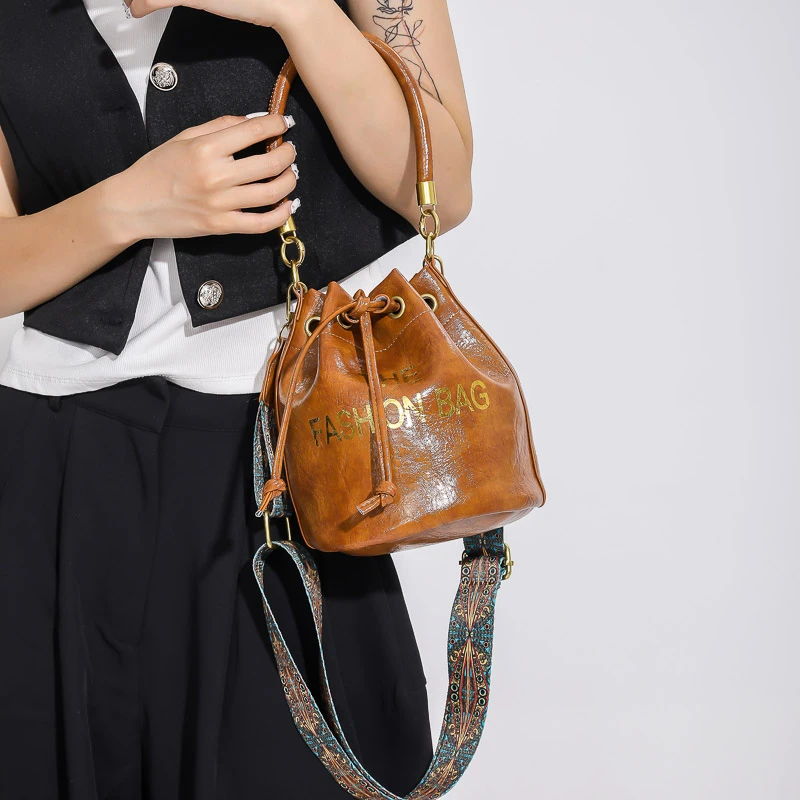 

The Bucket Bag Designer Crossbody Bags For Women Replica Luxury Sling Shoulder Handbags Female Pu Leather Small Branded Bolsa