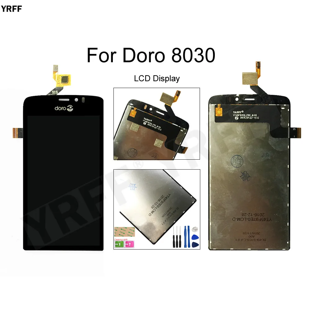 

LCD Screens For Doro 8030 8031 LCD Display Touch Screen Digitizer Glass Panel Sensor Mobile Phone Repair Parts Tools 100% Tested