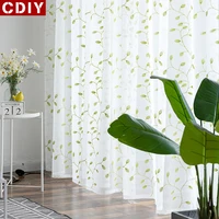 cdiy floral sheer curtains for living room bedroom kitchen modern tulle the windows voile curtain window screen drapes custom