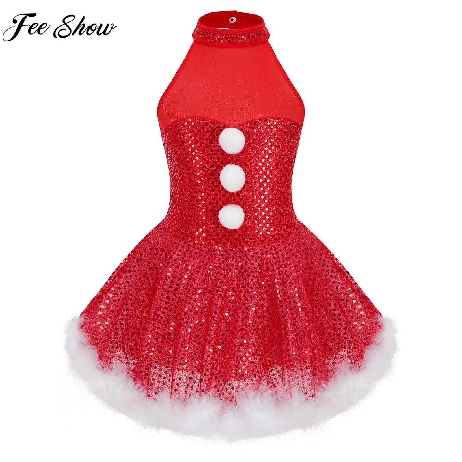 

Детское балетное платье-пачка с блестками