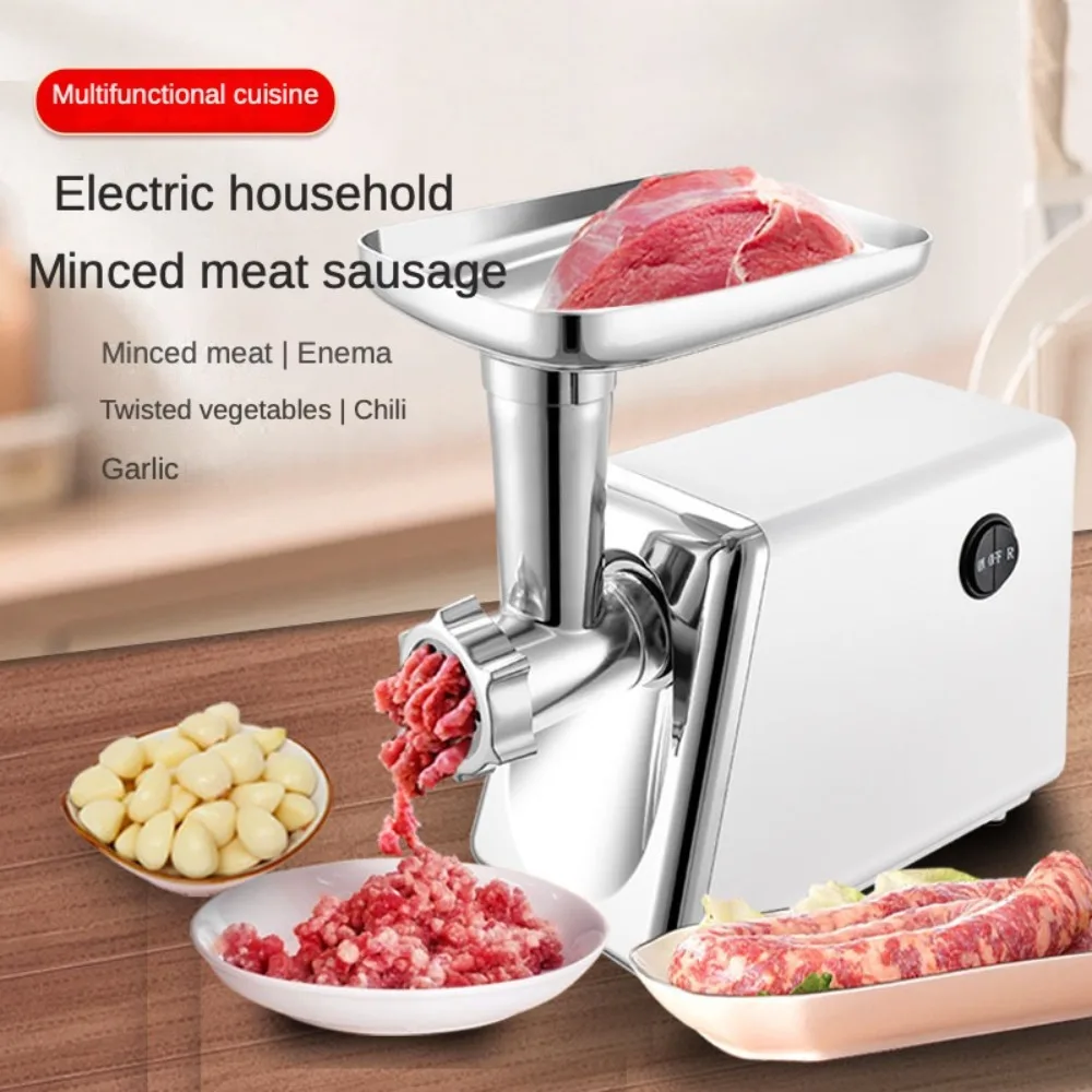 

household meat grinder, sausage filler machine, Minced meat machine, American 110V European 220V crush pepper garlic