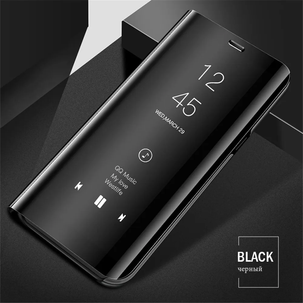 Роскошный зеркальный флип-чехол для Xiaomi Redmi Note 10 11 9 8 7 Pro 10s 9s 9T 8T 9A 9C 8A Mi 10T Poco M3 X3 Lite