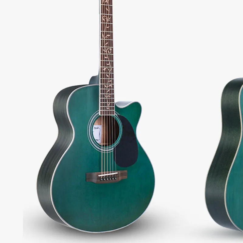 Деревянная акустическая гитара Fender профессиональная фольклорная 6-струнная для