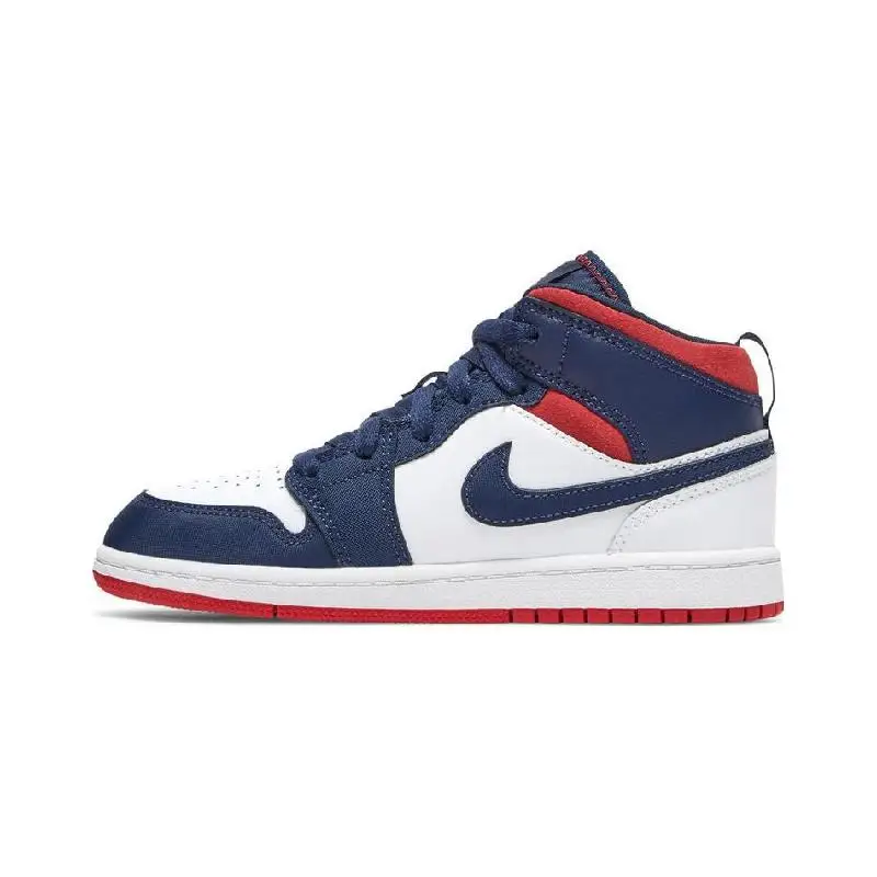 Кроссовки Nike Jordan 1 Mid SE PS Olympic BQ6932-104