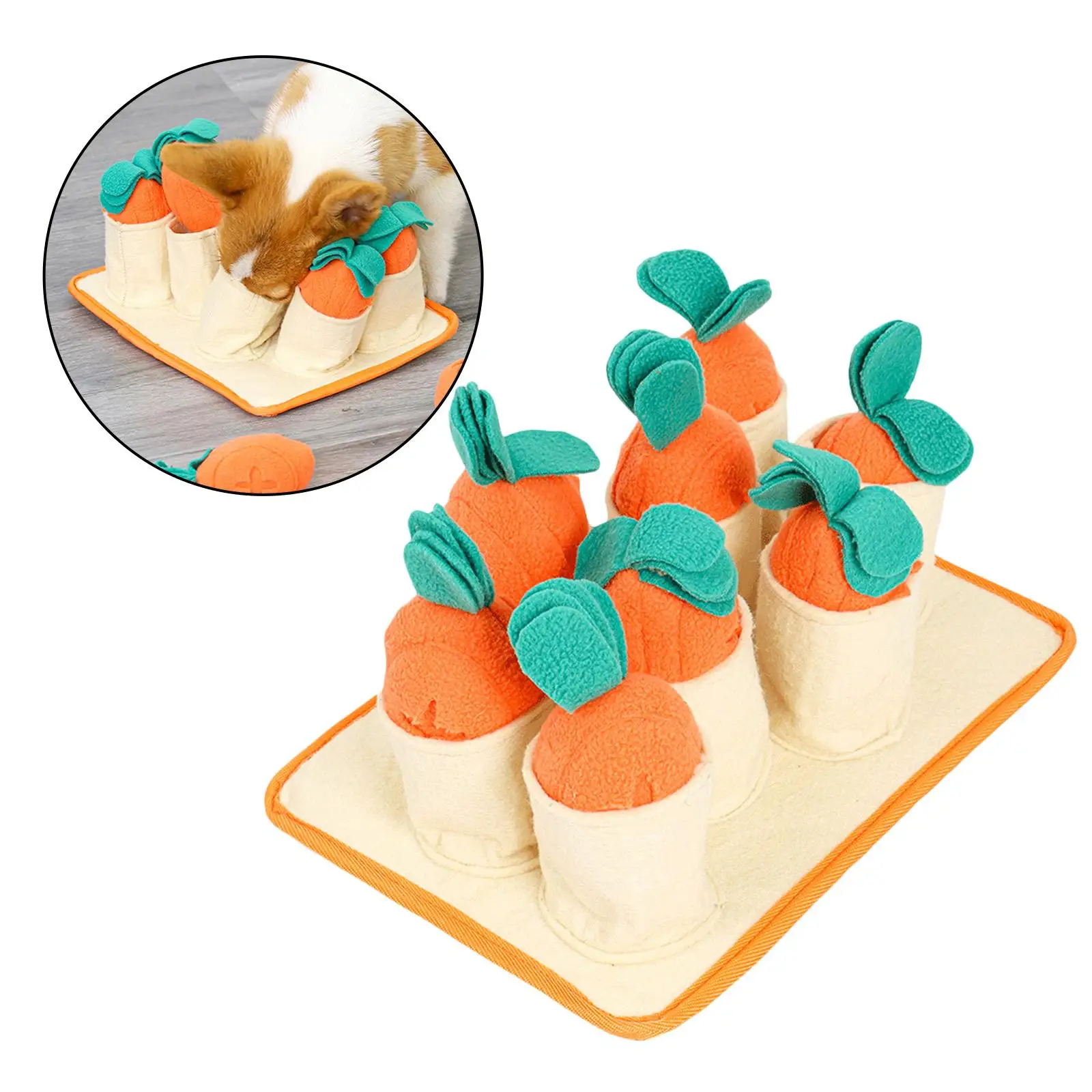 

Dog Pet Snuffle Mat Training Blanket Smell Slow Feed Pad Puzzle Interactive Toys