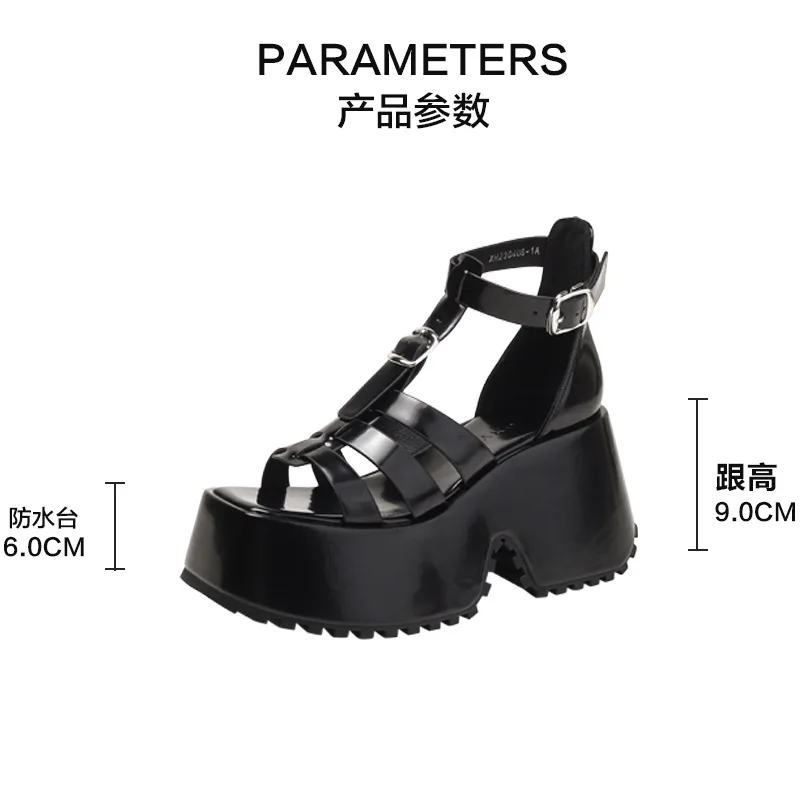 Summer Special-Interest Design Blue Denim Platform Women's Casual Ladies Roman Sandals Muffin Fashionable Ladies Shoes