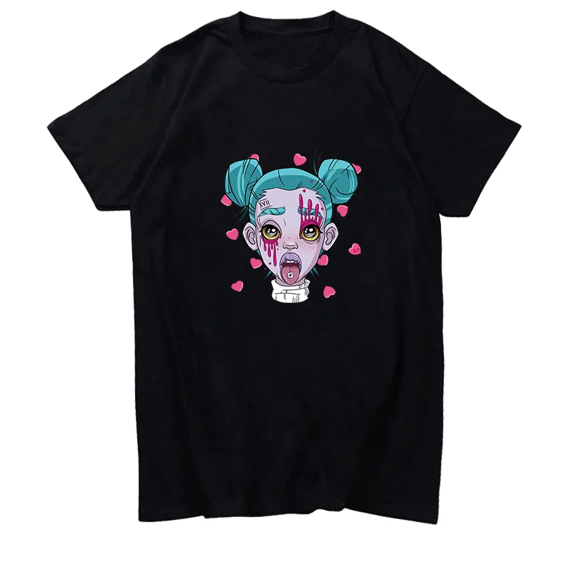 

Psychedelic Trippy Sexy Female Lucid Dream XTC Albert graphic t shirts Unisex Black White T-Shirt Streetwear Summer Men clothing