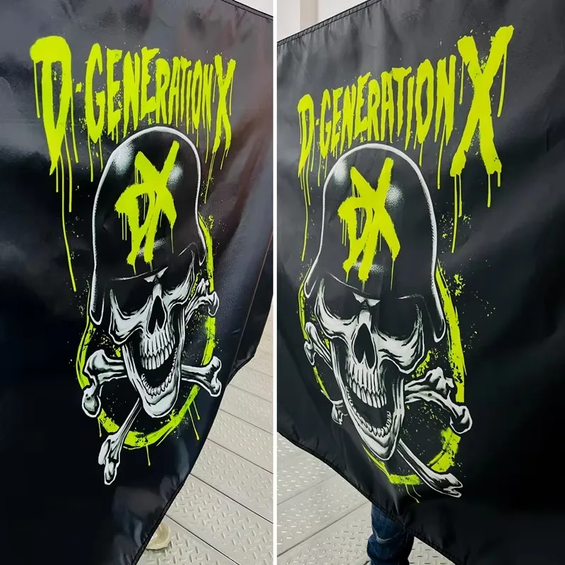 D-Generation X череп Односторонний флаг DX Флаг с логотипом 150 см * 90 Win Craft