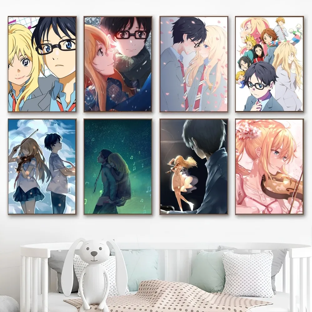 Самоклеящийся художественный постер Your Lie в апреле высококачественные настенные