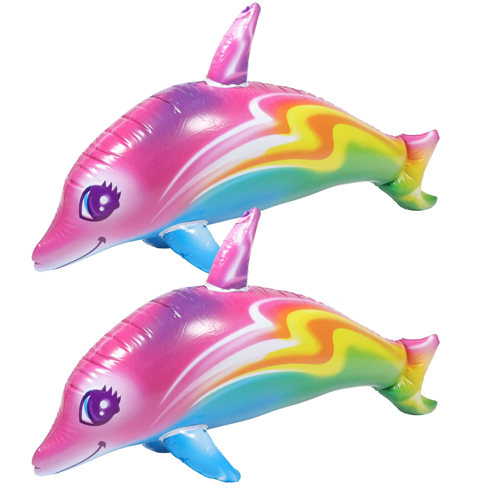 

2 Pcs Inflatable Dolphin Toy Party Favors Children Giant Mermaid Toys Swimming Pool Learning Beach Kids Educational Ball balls