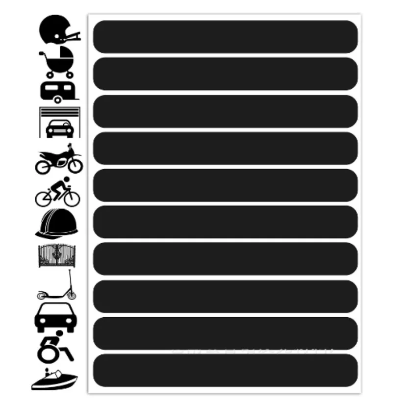 

Черная невидимая светоотражающая лента Gaff, наклейки для снегохода, мотоцикла, виниловые пластиковые наклейки, 1 комплект