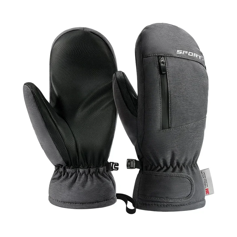 

Зимние новые лыжные перчатки с пятью пальцами внутри дышащие уличные теплые Нескользящие Водонепроницаемые 3M новые шерстяные хлопковые велосипедные перчатки