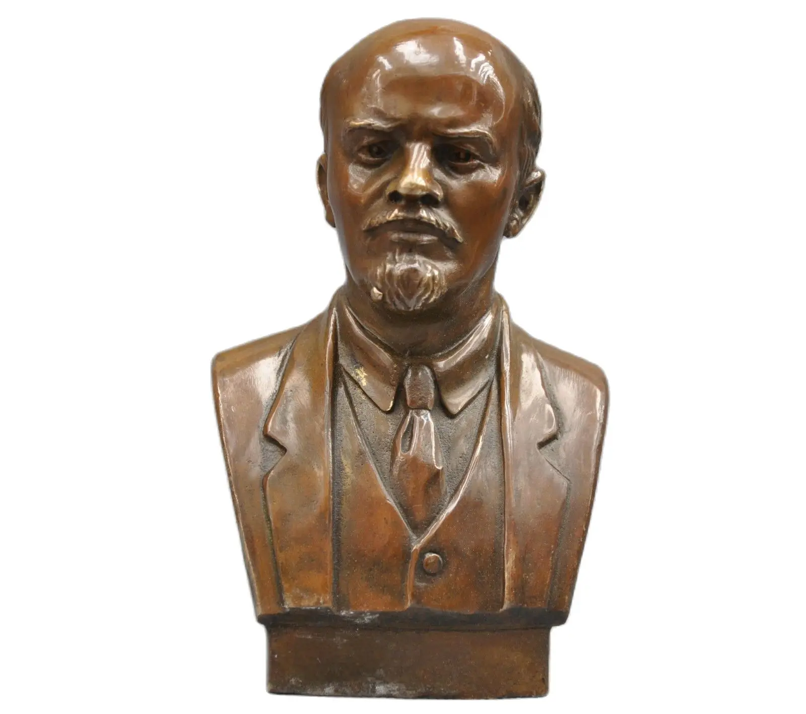 

17 CM Soviet Leader Vladimir Ilyich Ulyanov Lenin Bust Bronze Statue