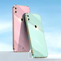 square plating phone back cover for huawei nova 3 3i soft silicone case camera protective p smart plus nova3i i girls funda bags
