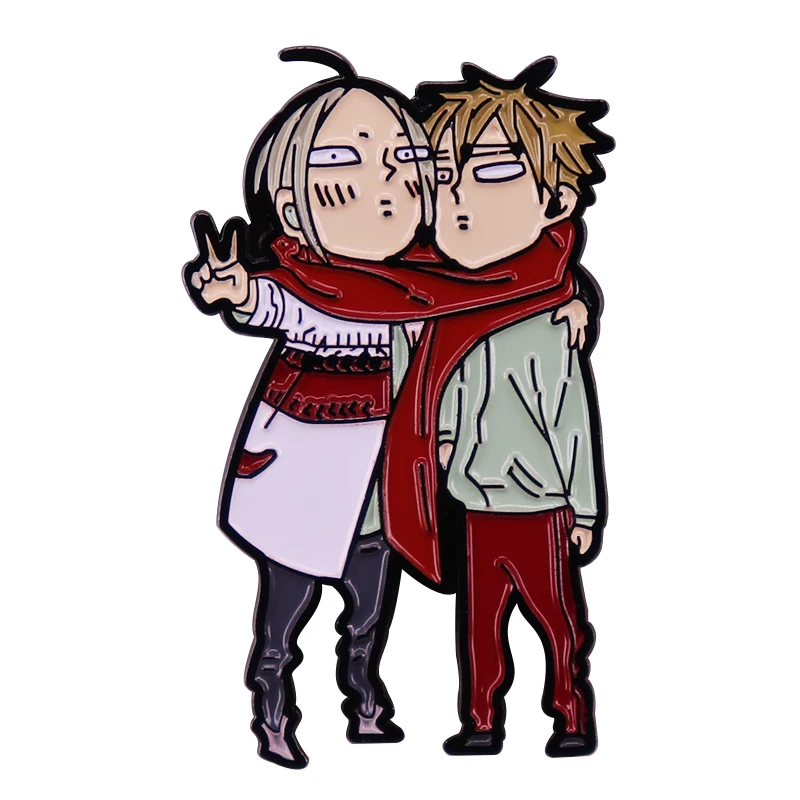 Funny School Anime 19 Days Enamel Pin Cartoon Figure Jian Yi Brooch Lgbt Bl Love Manga Badge Jewelry | Brooches