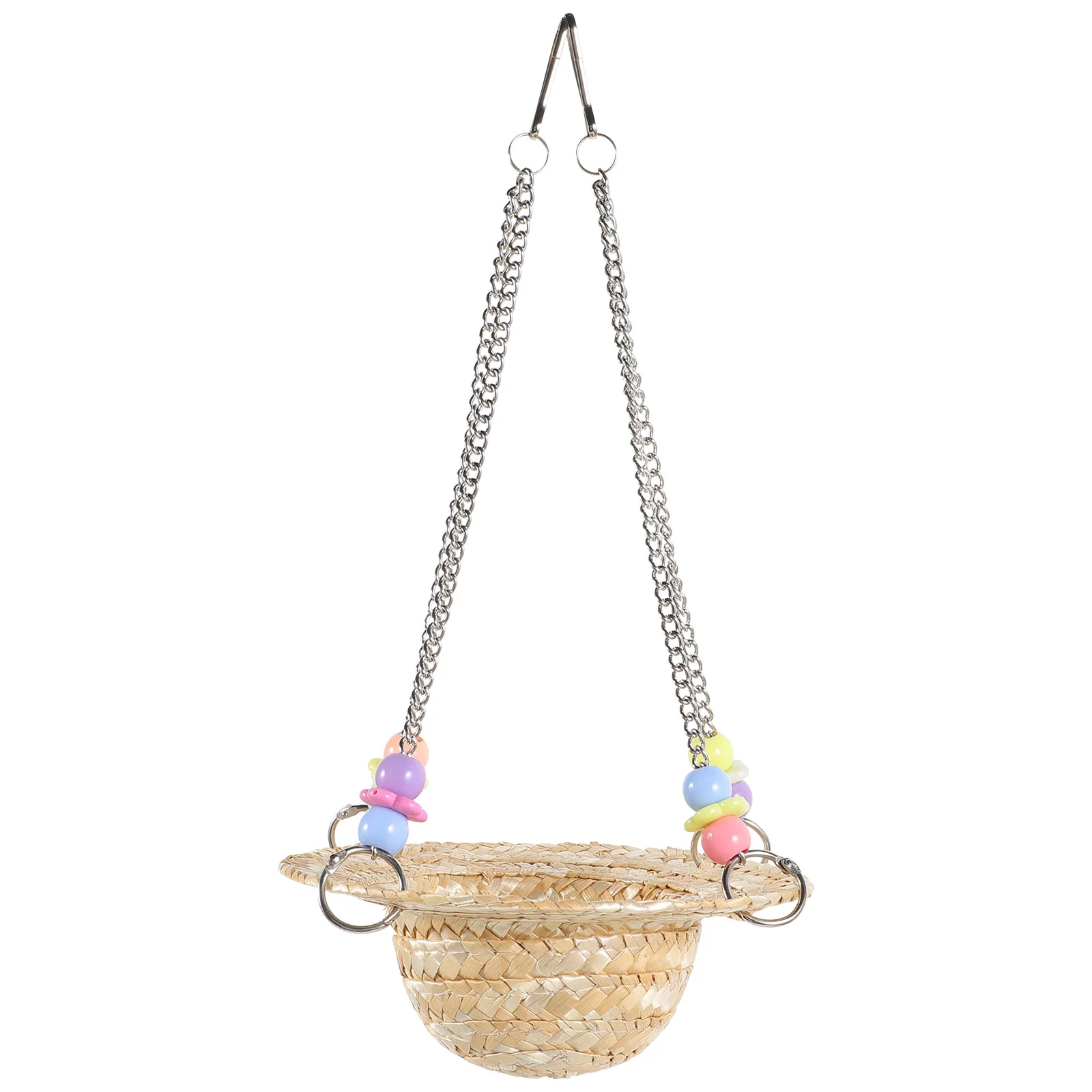 

Braid Accessories Parrot Bird Toy Swing Parakeets Toys Cage Stand Cockatiel Straw Woven Cages