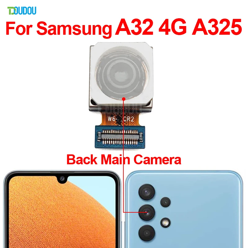 Задняя передняя камера A32 4G для Samsung SM-A325F A325M A325N Маленькая макрообразная глубина