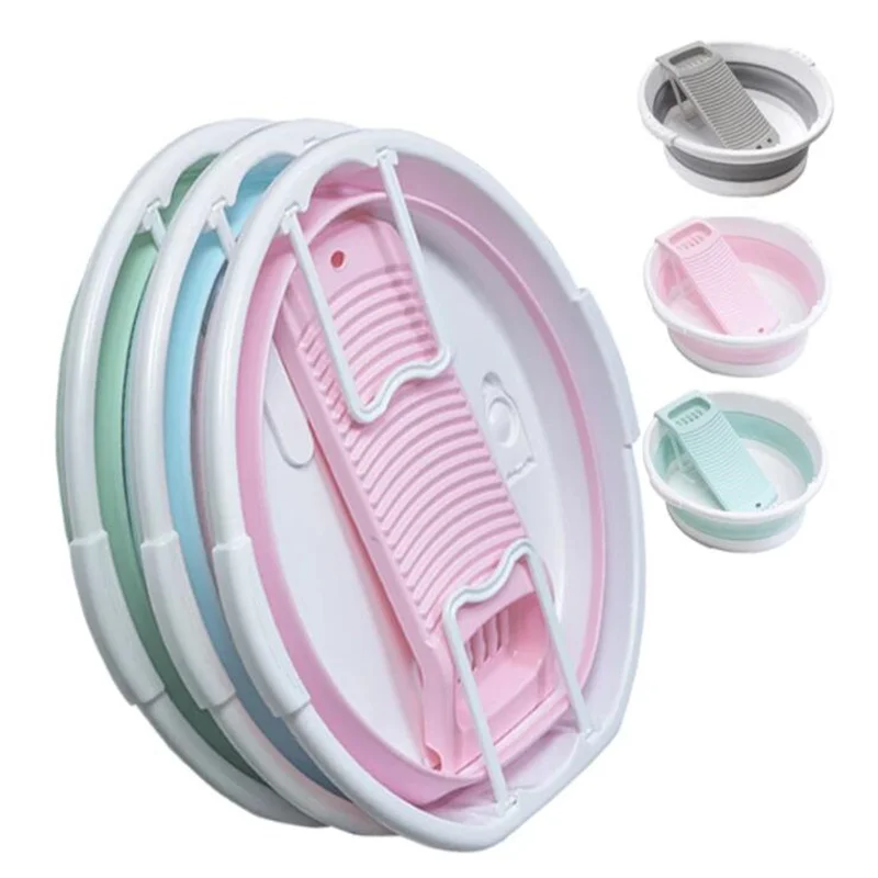 

Foldable Washtub Mini Washbasin Portable Washing Board Baby Laundry Special Washbasin Laundry Sink Home Bathroom Supplies
