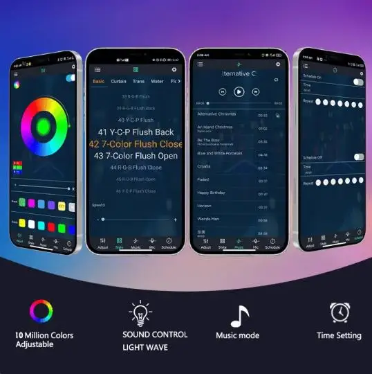 Светодиодная RGB лента с фейерверком фейерверк управлением через приложение для