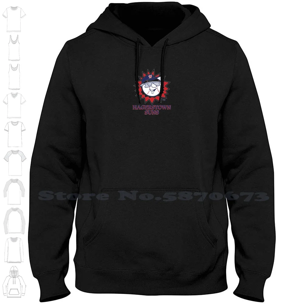 

Hagerstown Suns Logo Casual Clothing Sweatshirt Printed Logo Graphic Hoodie